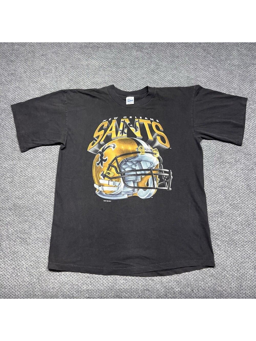 Vintage 1994 Salem New Orleans Saints Helmet T-Shirt Large Rare Men’s Black